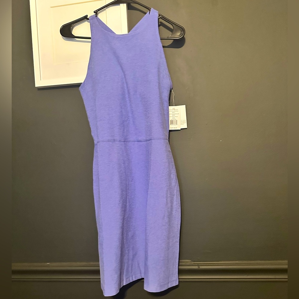 Beyond Yoga purple racerback dress mini built in bra Medium M